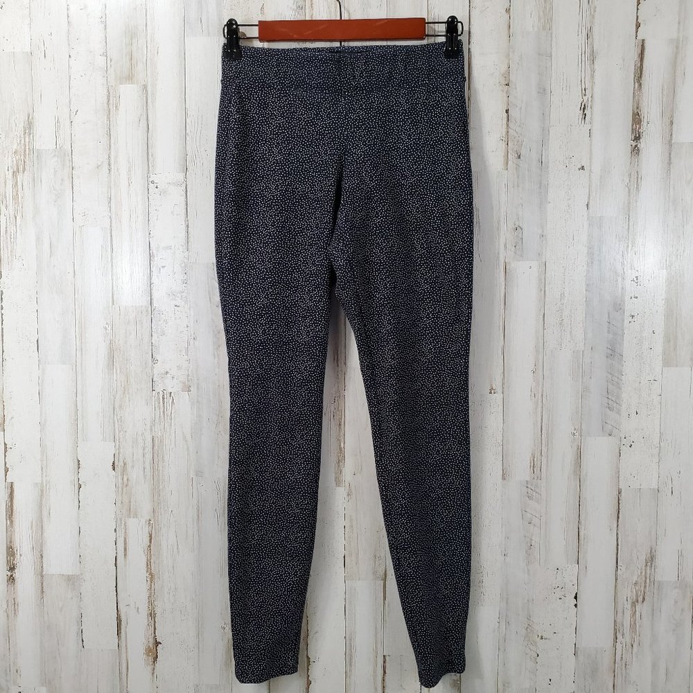 5/$25 Old Navy Womens Leggings XS Black Polka Dot Stretch Q3